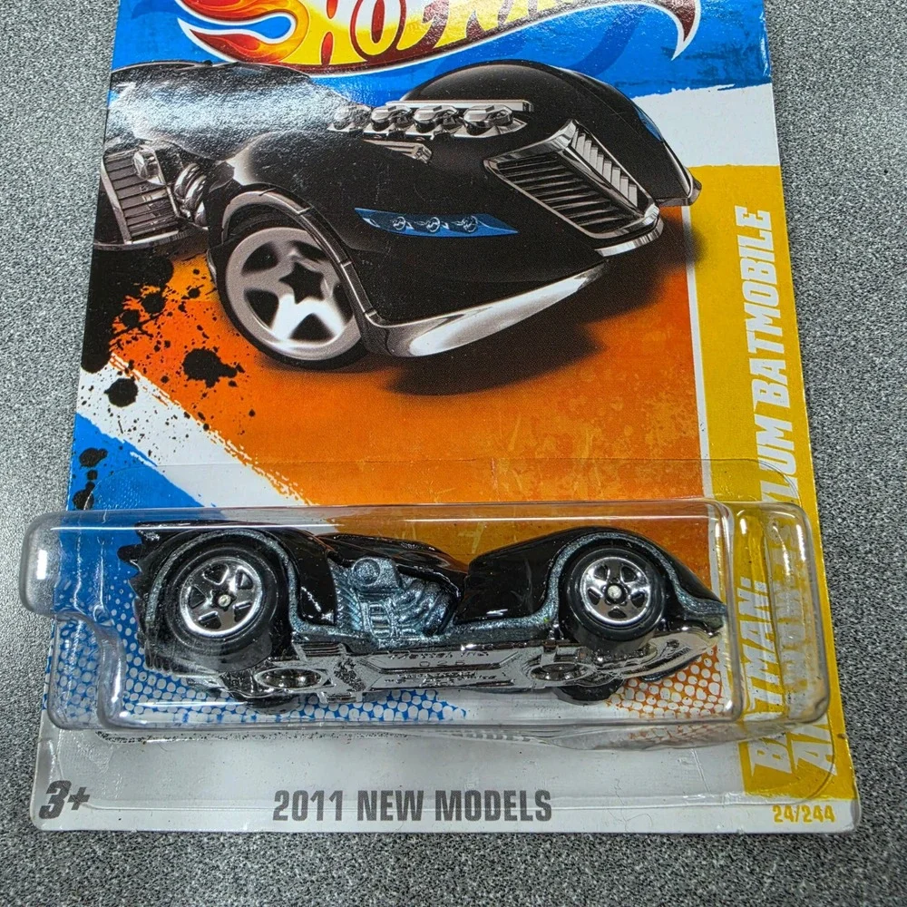 Hot Wheels Batmobile Lot 3pc Black‎ NEW Arkham Asylum The Bat HW Imagination